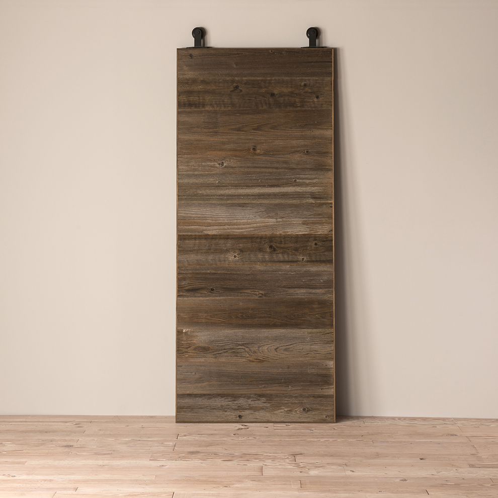 Reclaimed Barn Door - Weathered Redwood including Hardware