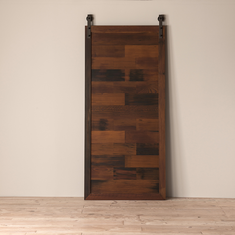 Reclaimed Barn Door - Redwood Wine Tank including Hardware