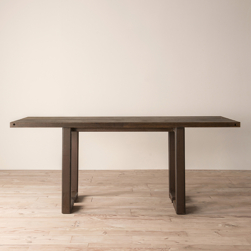 Plank Table with Steel Base