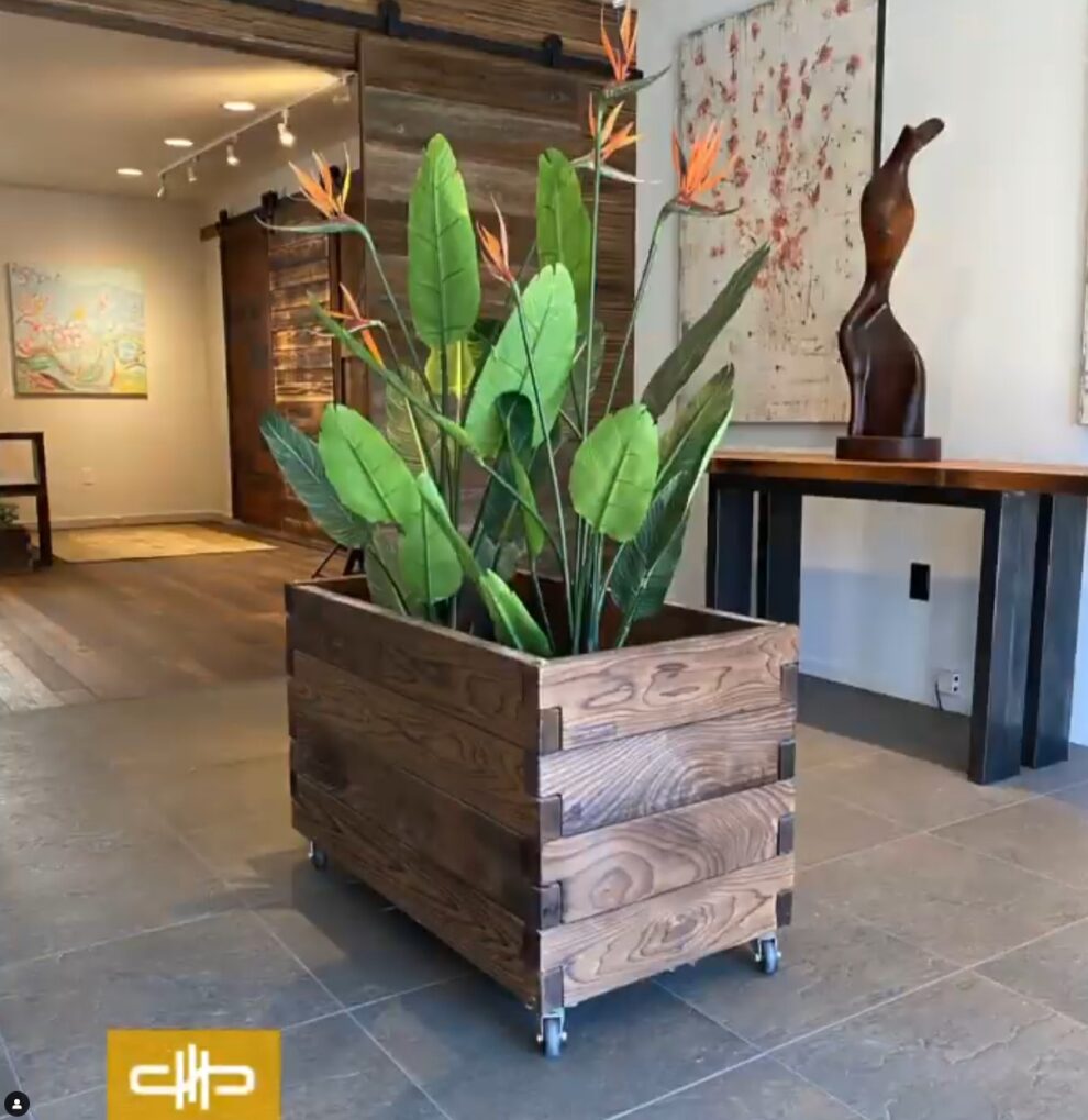 Custom Yakisugi Shou Sugi Ban Planter Boxes
